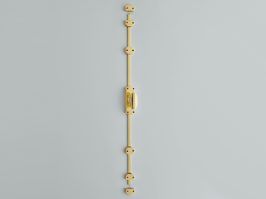 Кремона для окон и дверей Croft 6000_7005 полированная латунь