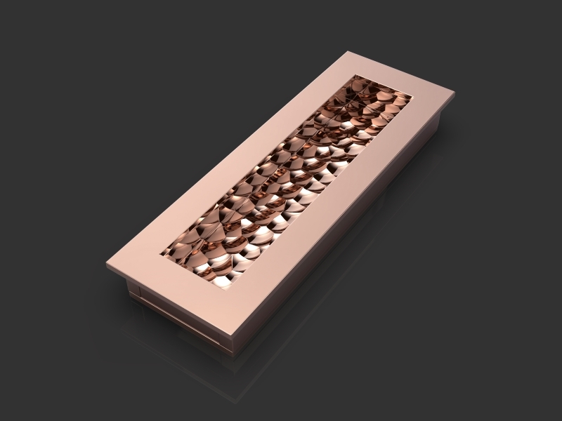 Врезная ручка Oliver Knights Benjamin FP полированная медь