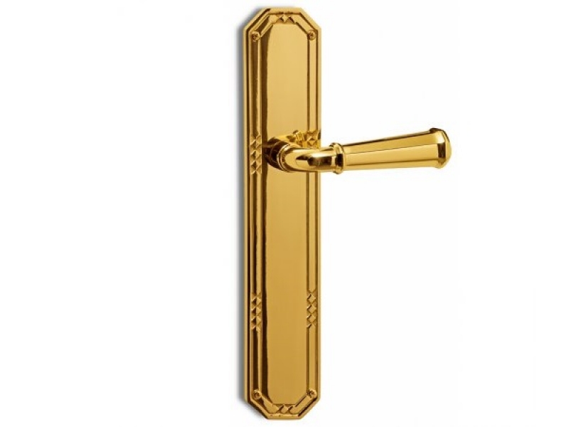 Дверная ручка на планке Salice Paolo CARRARA 3011 полированная латунь