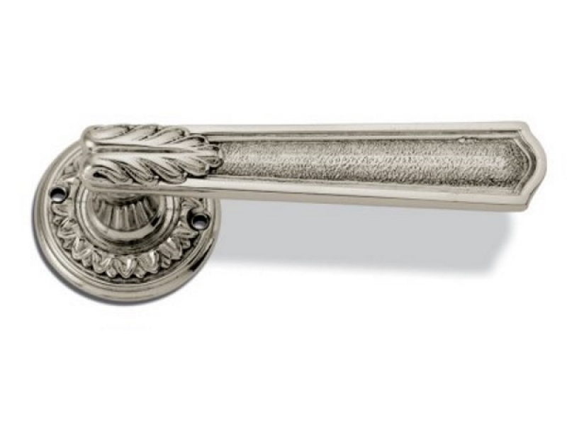 Дверная ручка на розетке Enrico Cassina ELEONORE C00711 античное серебро