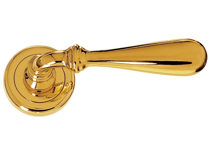 Дверная ручка на розетке Enrico Cassina EMANUELA 480090 полированная латунь