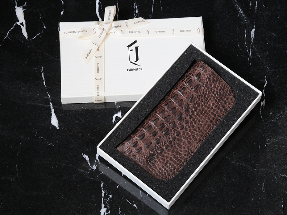 Футляр кожаный для очков FURNITEK FG-0102216 в подарочной коробке