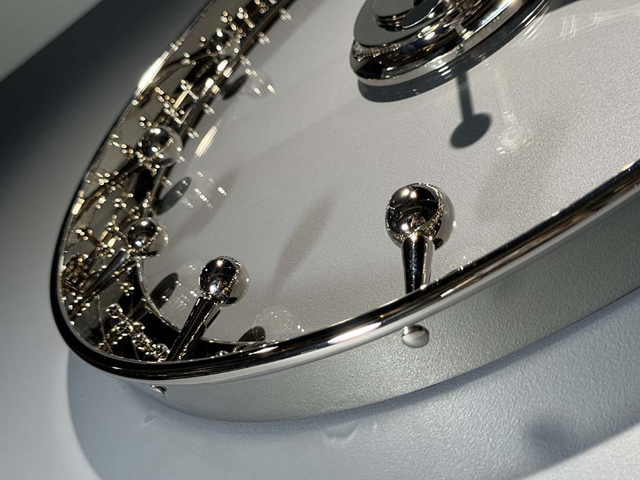 Часы FG-1002030 полированный никель стекло прозрачное 600мм