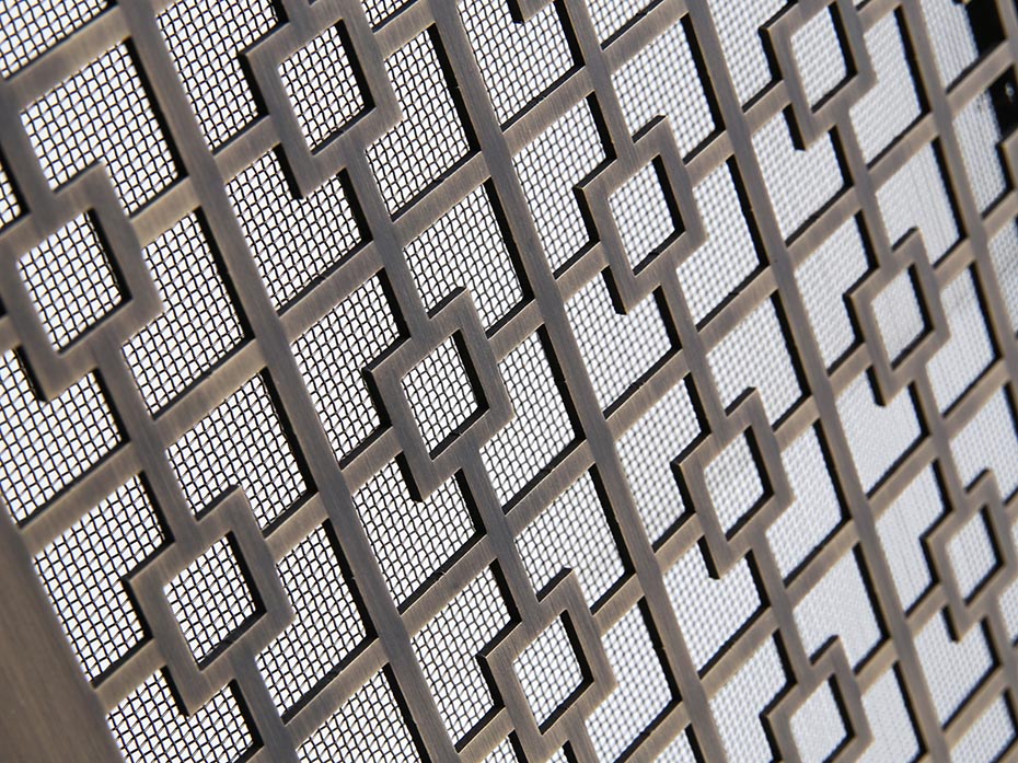 Решетка металлическая латунная Furnitek fg-30002