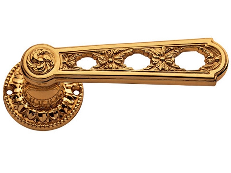 Дверная ручка на розетке Enrico Cassina PAOLINA C05011 французское золото