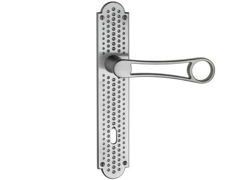 Дверная ручка на планке Enrico Cassina SOBERAL C17710 матовый хром