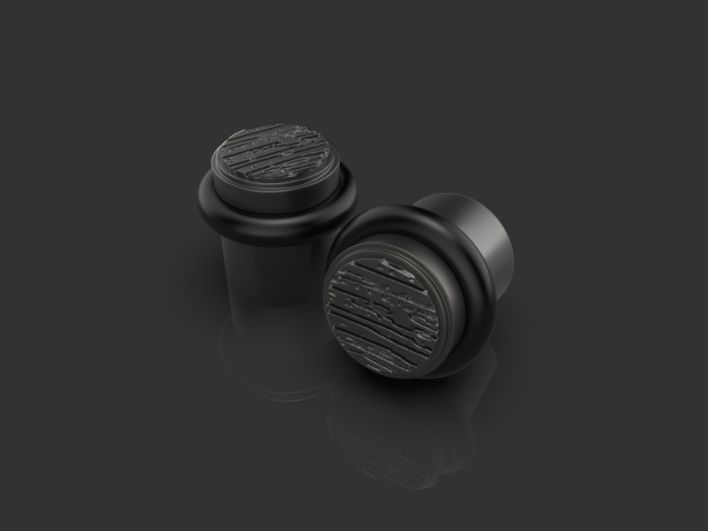 Дверной ограничитель Oliver Knights Serlo DS черненая латунь