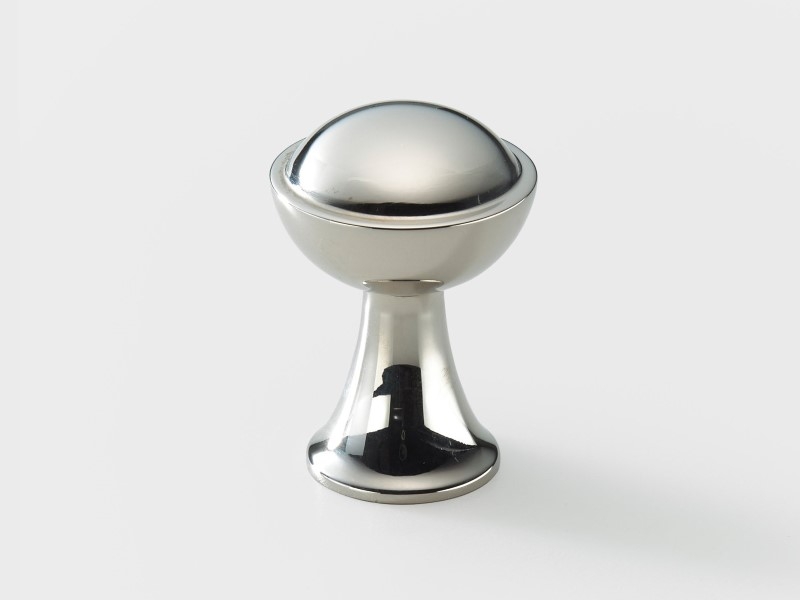 Мебельная ручка-кнопка Armac Martin 4057 полированный никель