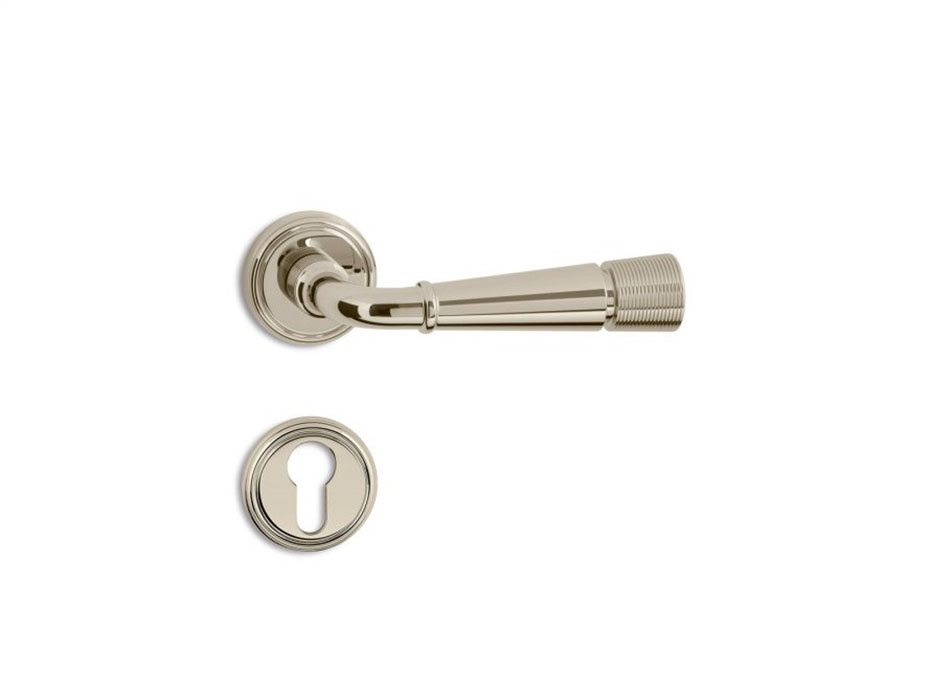 Дверная ручка на розетке Salice Paolo HAMILTON 2030 NL из никеля