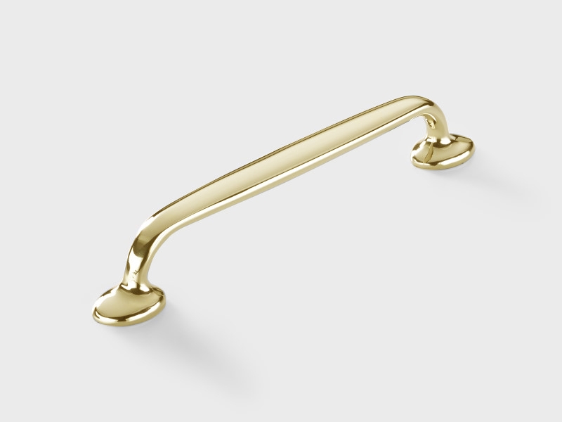 Мебельная ручка-скоба Armac Martin Bakes полированная латунь