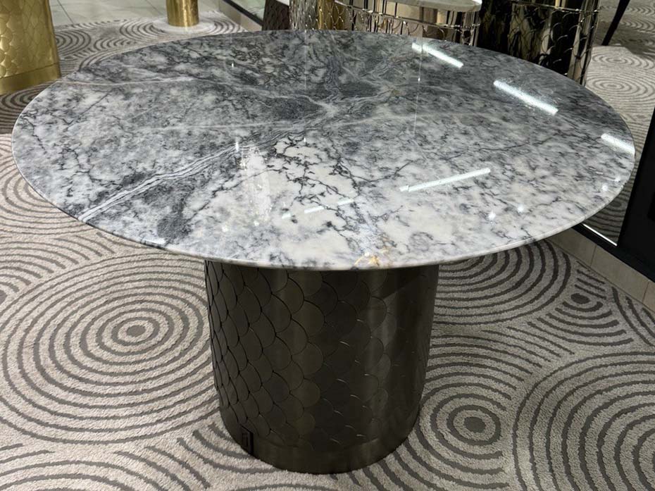 Стол обеденный круглый Ar-Deco FG-070 графит