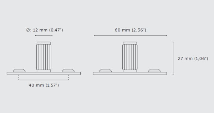 Мебельная ручка кнопка Buster & Punch GFK-36438 сталь