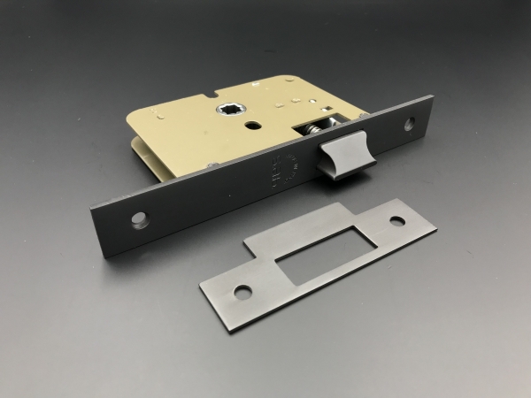 Замок дверной SAB 0215050 ONC без запирания черный матовый