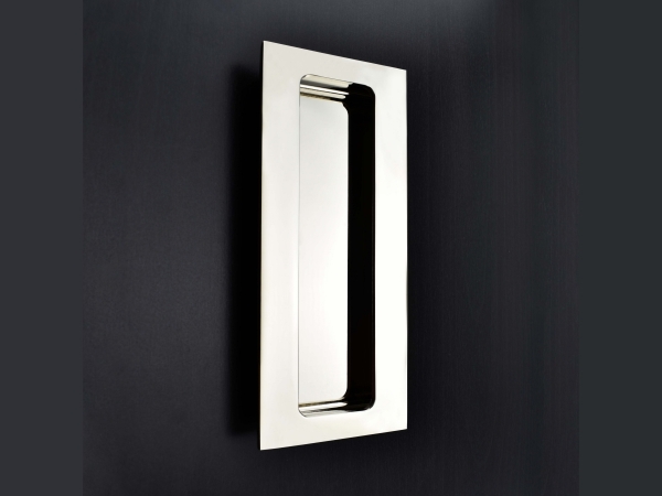 Дверная врезная ручка Croft 2500R полированный никель