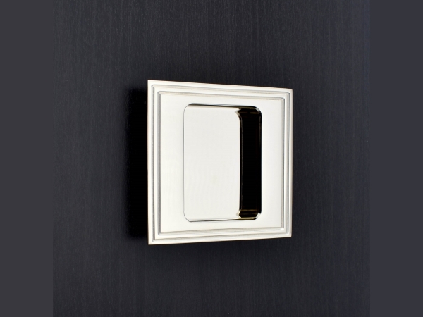 Дверная врезная ручка Croft 2540SQ полированный хром