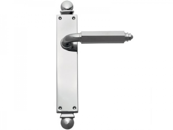 Дверная ручка на планке Enrico Cassina ANNELISE C09510 полированный хром