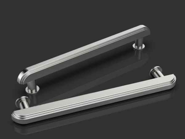 Дверная ручка-скоба Oliver Knights Bausan PH матовый никель