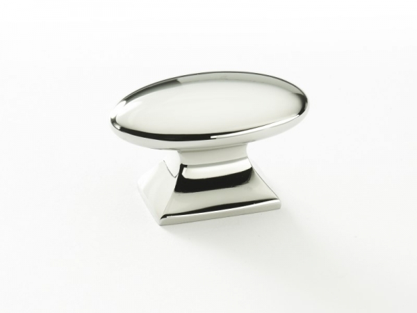 Мебельная ручка-кнопка Armac Martin Bournville полированный никель