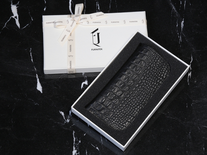 Футляр кожаный для очков FURNITEK FG-0102215 в подарочной коробке