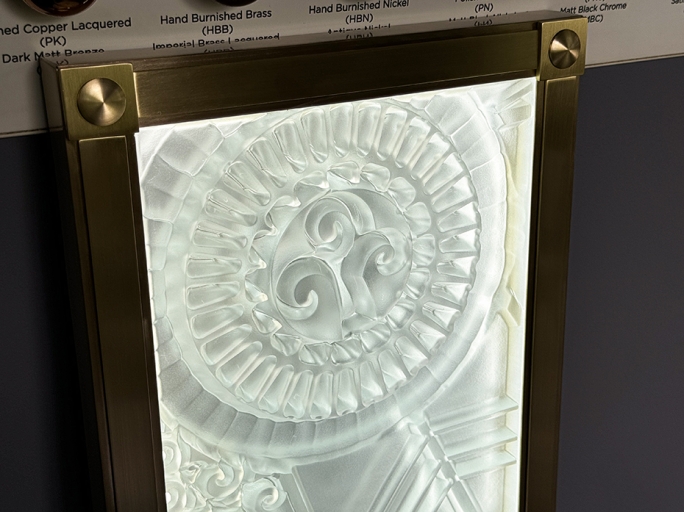 Светильник настенный FURNITEK FG-088 в латунной раме