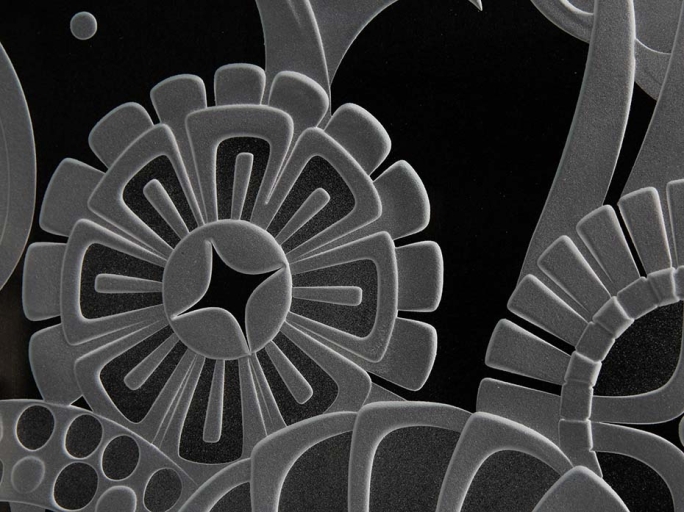 Картина со стеклом FURNITEK FG-300 латунь полированная