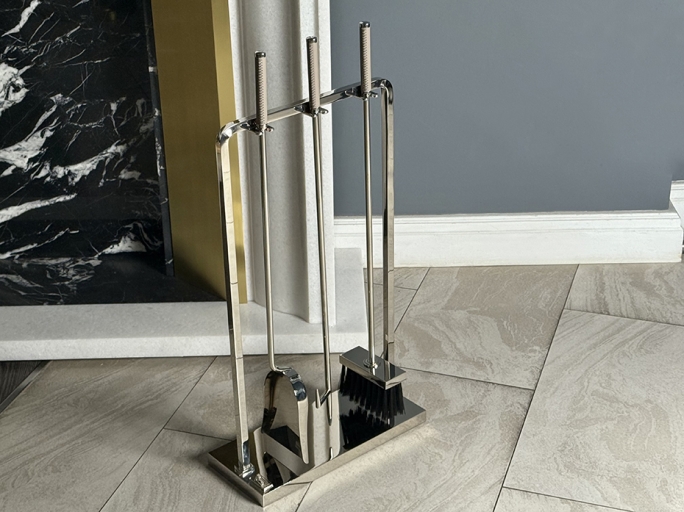 Каминный набор FURNITEK FG-05018 полированный никель