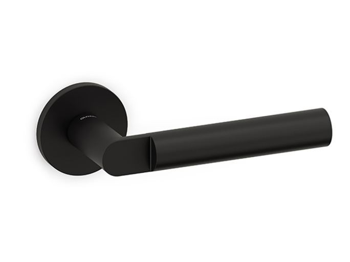 Дверная ручка на круглой розетке Olivari Lipstick NP чёрный