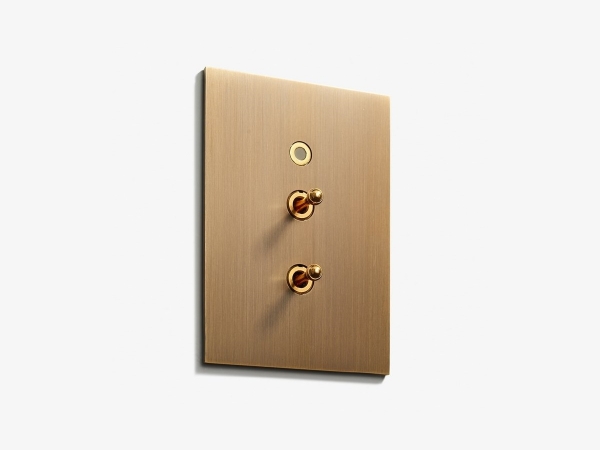 Выключатель Meljac M558 двойной Classique матовая бронза