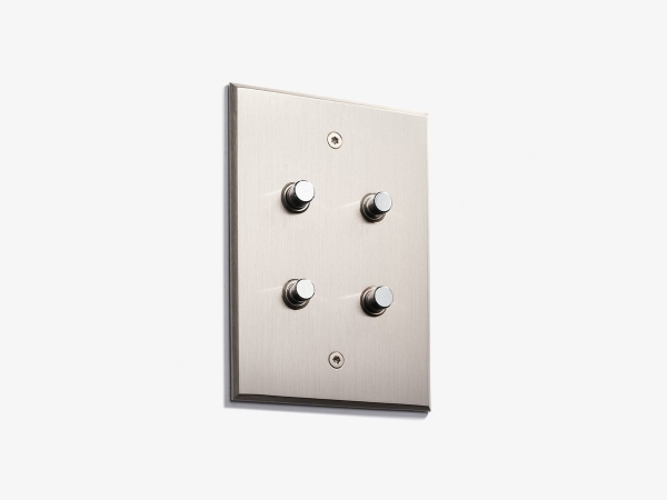 Выключатель Meljac M589 четырехклавишный Classique матовый никель