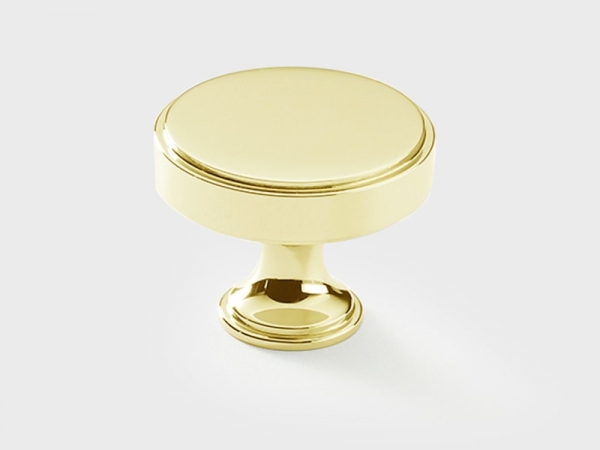 Мебельная ручка-кнопка Armac Martin Rotunda полированная латунь