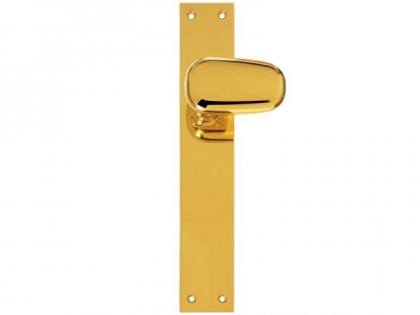 Дверная ручка на планке Enrico Cassina TOPAZIA C09310 полированная латунь