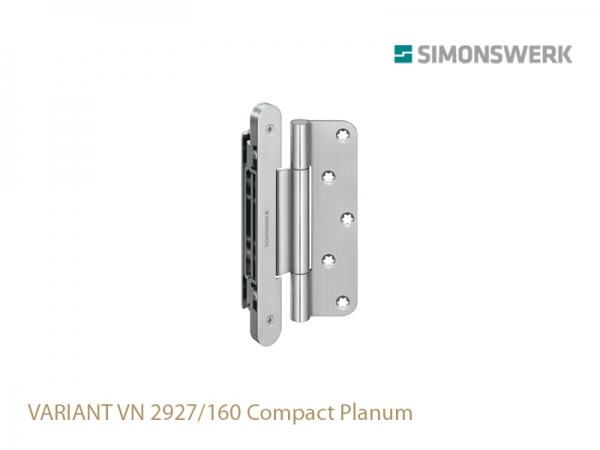Петля оконная SIMONSWERK VARIANT VN 2927/160 Compact Planum до 160 кг матовый хром