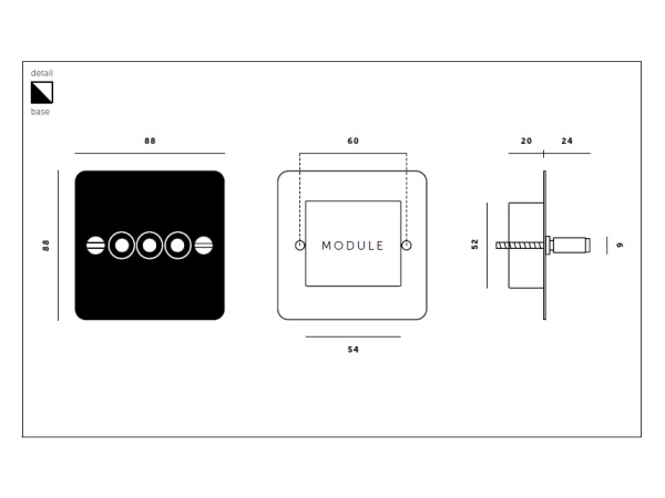 Выключатель тумблерный Buster & Punch тройной UK-TO-CO-3G-WH-ST