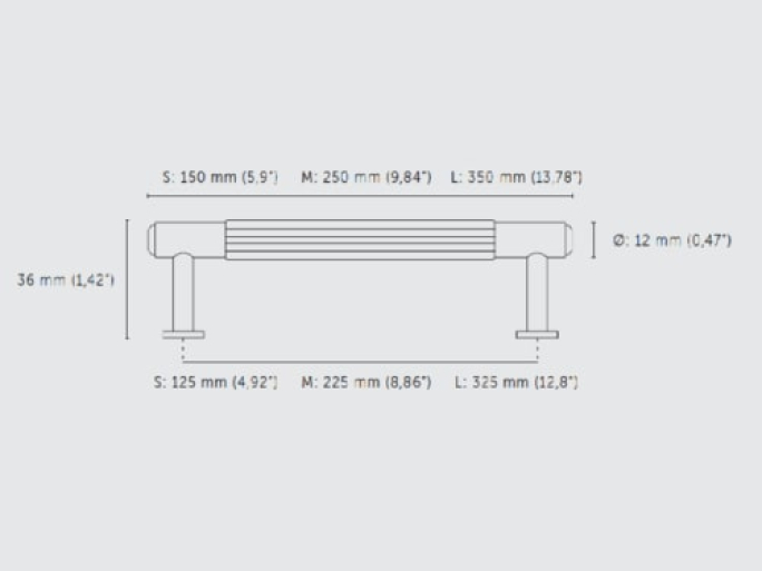 Мебельная ручка скоба Buster & Punch GPB-07285 хром